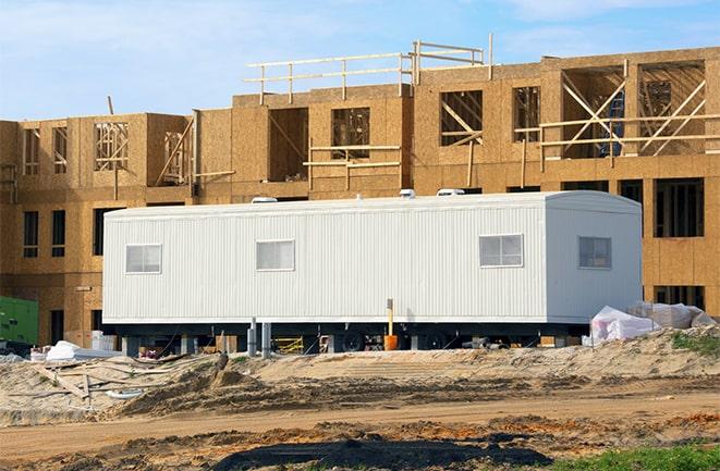 temporary office spaces for rent at a construction site in Antelope